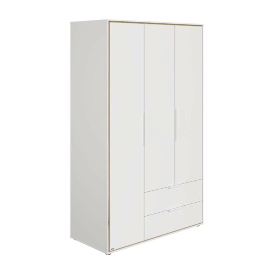 Lieven Armoire 3 portes 2 tiroirs Blanc  de Paidi