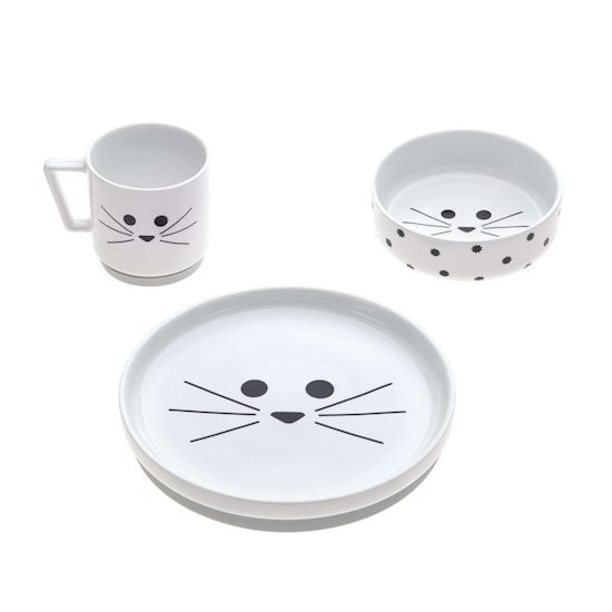Coffret repas en porcelaine Little Chums souris  de Lässig