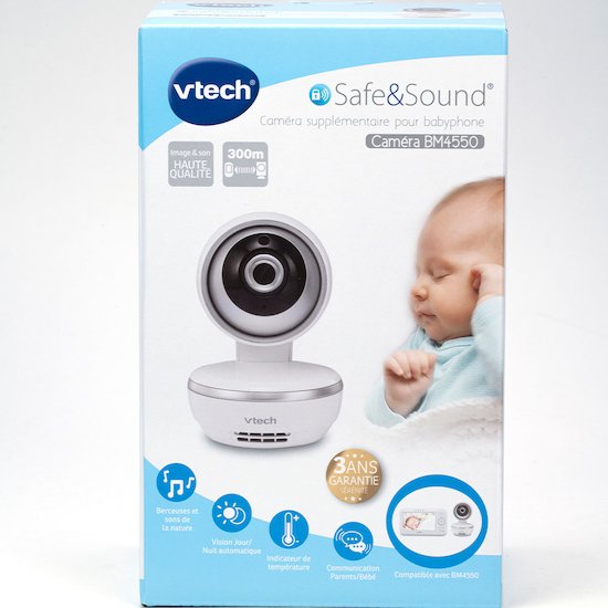 Camera supplémentaire pour babyphone Vidéo BM4550 Blanc  de Vtech Camera supplémentaire pour babyphone Vidéo BM4550 Blanc  de Vtech