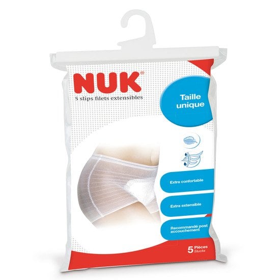 5 slips en filets extensibles Blanc Taille unique de Nuk