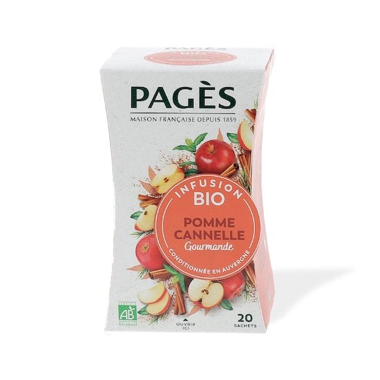 Infusion bio pomme cannelle Orange  de PAGÈS