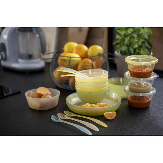 Set de 3 assiettes Vert/Jaune  de Formula Baby Set de 3 assiettes Vert/Jaune  de Formula Baby