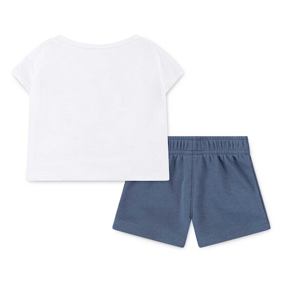 Ensemble t-shirt + short Bleu  de Converse