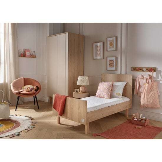 Chambre Solène : Lit 70 x 140 cm + Armoire + Commode   de Sauthon Baby's Sweet Home