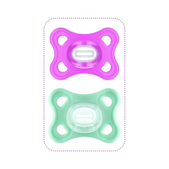 Sucette comfort en silicone Rose 2-6 mois de Mam