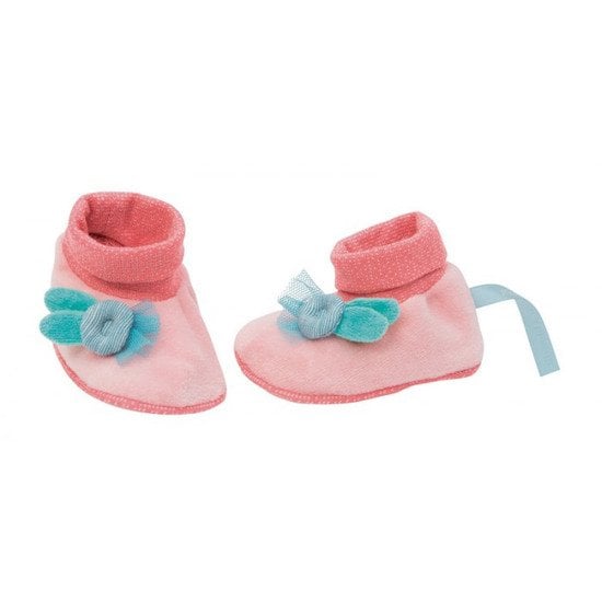Mademoiselle & Ribambelle chaussons Rose  de Moulin Roty