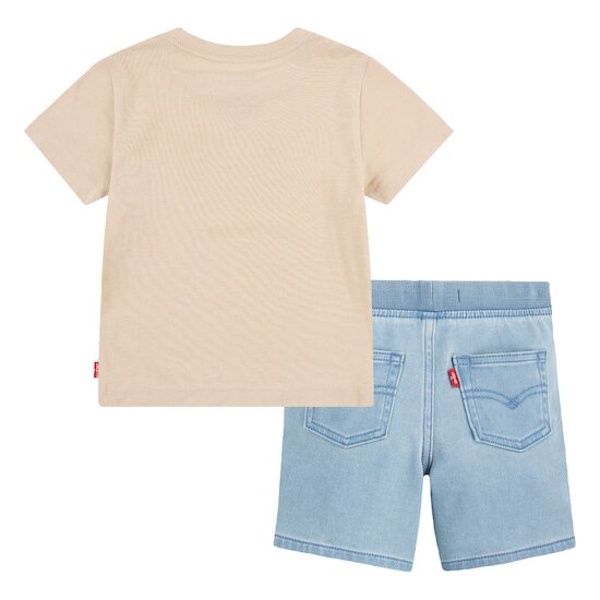 Ensemble t-shirt + short Taupe  de Levi's Kids