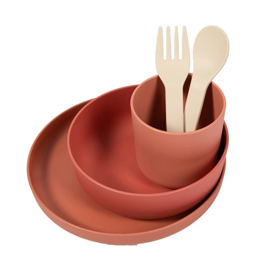 B-Set Vaisselle Bio 5 pièces Terracotta  de Bo Jungle