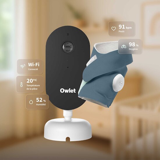 Dream Duo - Dream Sock + Dream Sight Blue  de Owlet