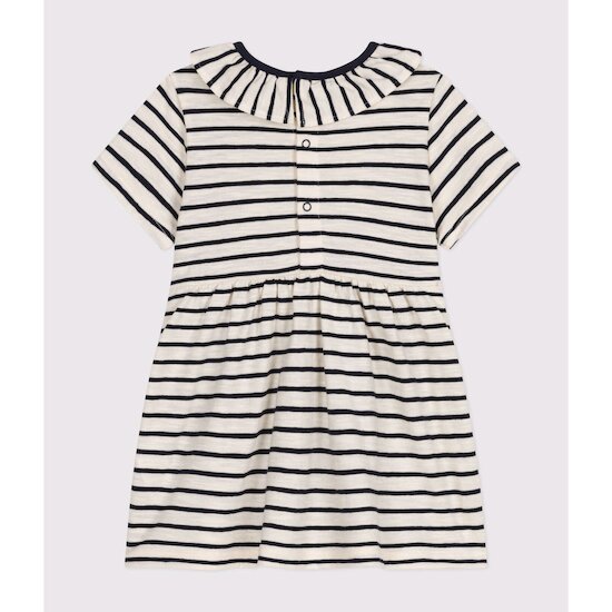 Robe à collerette Rayures  de Petit Bateau Robe à collerette Rayures  de Petit Bateau