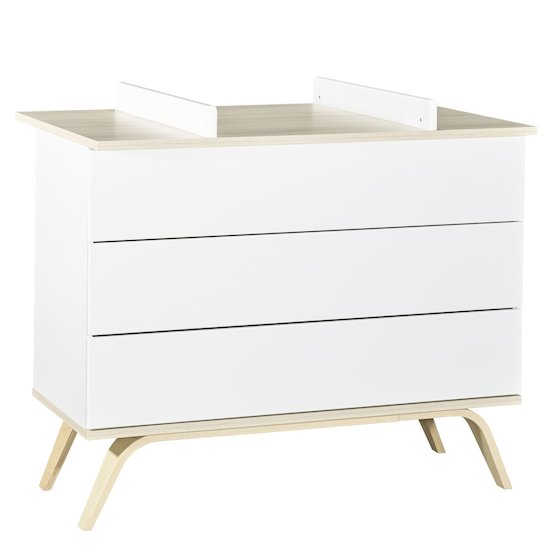 Serena commode 3 tiroirs Blanc  de Sauthon Baby's Sweet Home Serena commode 3 tiroirs Blanc  de Sauthon Baby's Sweet Home