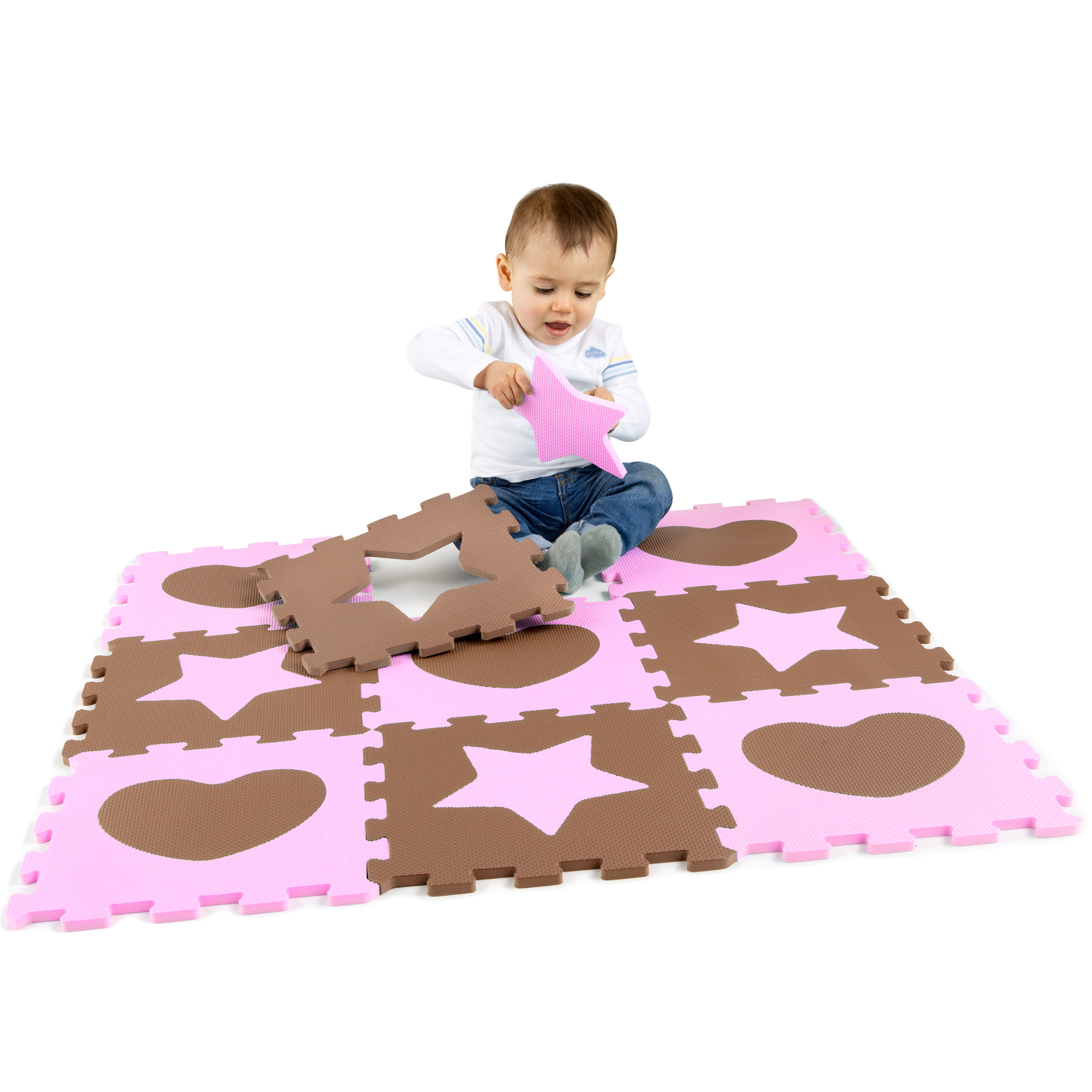 Dalles En Mousse Formes Bleu De Formula Baby Tapis D Eveil Aubert