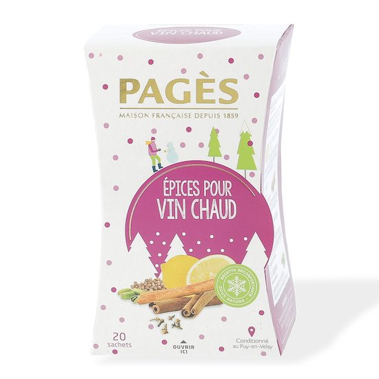 Coffret carton Pagès Infusions bio x 60 sachets