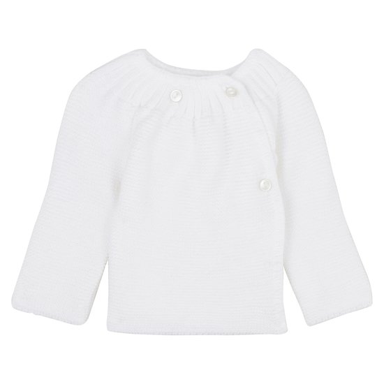 Lot 2 brassières Blanc/Marine 0-1 mois de P'tit Bisou Petit Prix