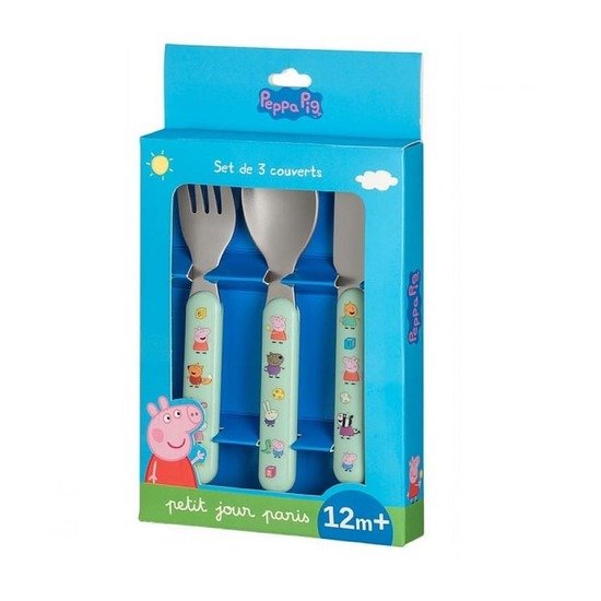 Set de 3 couverts Peppa Pig  de Petit Jour Paris