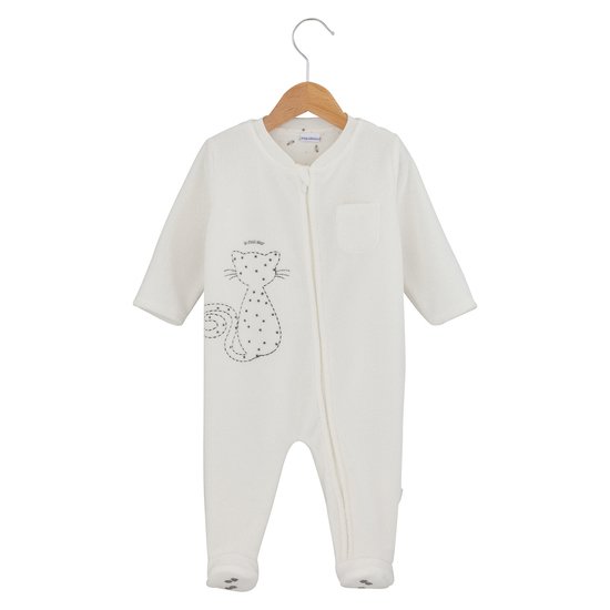 Surpyjama collection Mini Cat Ecru 1 mois de P'tit bisou