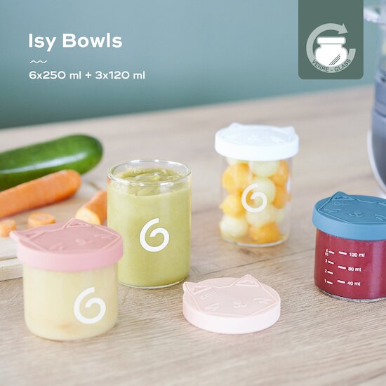 Pots conservation en verre ISY BOWLS   de Babymoov
