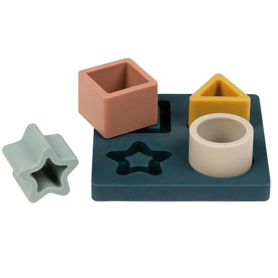 Jeu Formes Puzzle Silicone Vert  de Nattou