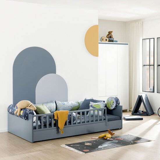 Lit junior transformable Little Flo Bleu  de Paidi Lit junior transformable Little Flo Bleu  de Paidi