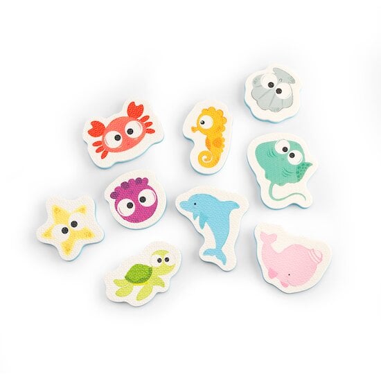 Stickers de bain en mousse Animaux marins  de Formula Baby