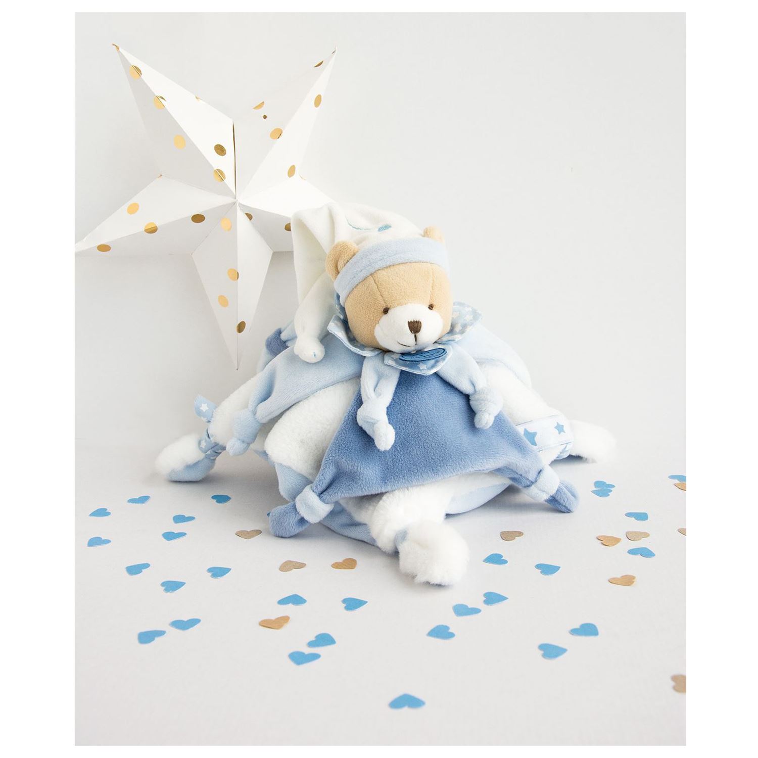 Ours petit chou doudou Bleu de Doudou et Compagnie, Doudous : Aubert