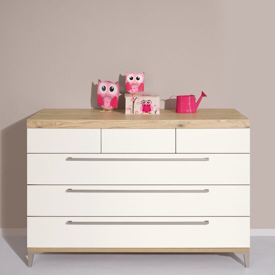 Remo Commode 3 tiroirs Blanc Craie  de Paidi Remo Commode 3 tiroirs Blanc Craie  de Paidi