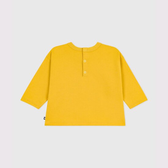 Tee-shirt bébé en coton à manches longues Naples  de Petit Bateau