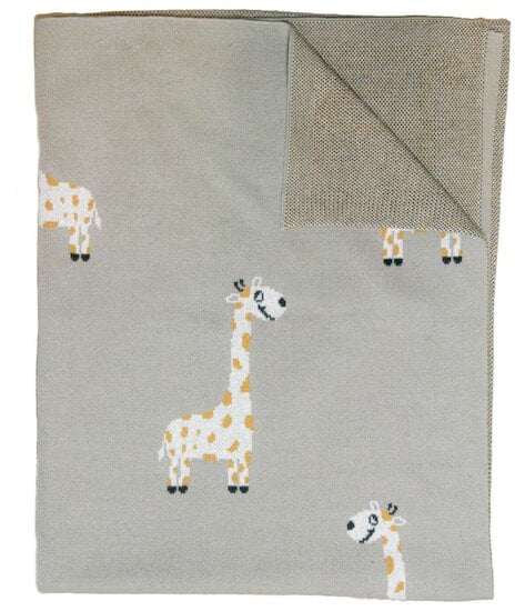 Couverture en Coton Girafe 80 x 100 cm de Kuli-Muli