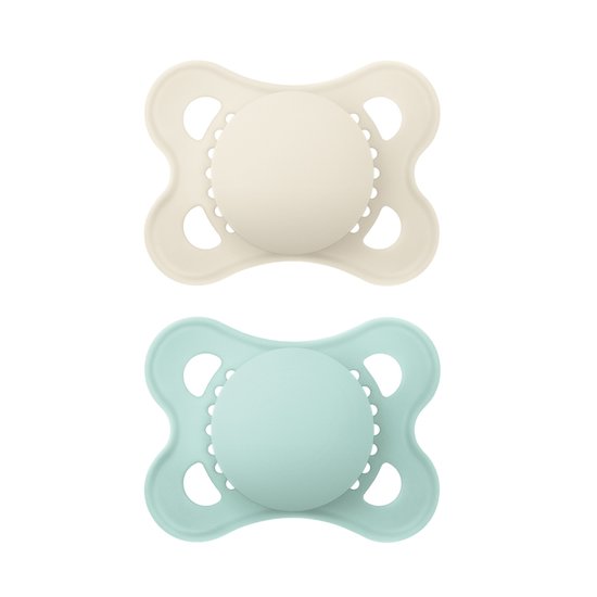 Lot de 2 Sucettes Original "Couleurs de la Nature"  + Boîte stérilisation Couleur Aléatoire 18 mois + de Mam