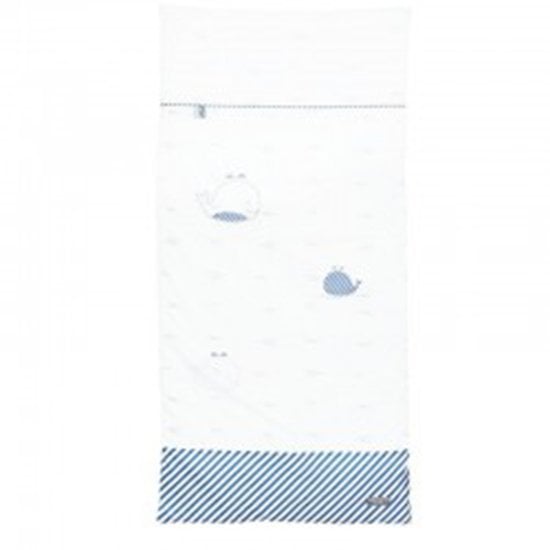 Blue Baleine Edredon 140 x 70 cm Bleu  de Sauthon Baby's Sweet Home