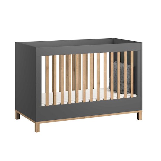 Chambre Altitude Trio : Lit évolutif 70 x 140 cm + Commode + Plan à langer Gris  de Vox Chambre Altitude Trio : Lit évolutif 70 x 140 cm + Commode + Plan à langer Gris  de Vox