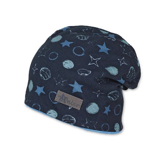 Bonnet bébé garçon doublure polaire imprimé étoiles 41 cm de Sterntaler