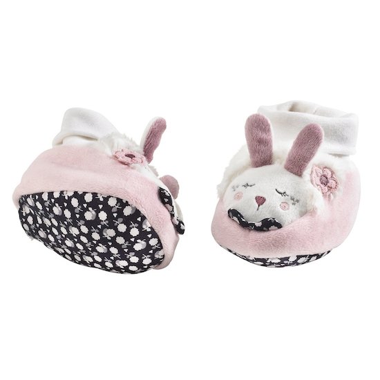 Miss Fleur de Lune chaussons Rose 0-6 mois de Sauthon Baby's Sweet Home