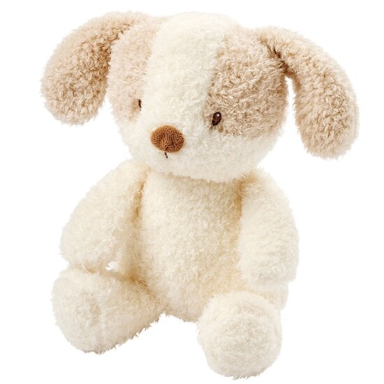Teddy Peluche bébé chien Blanc et beige 24 cm de Nattou Teddy Peluche bébé chien Blanc et beige 24 cm de Nattou