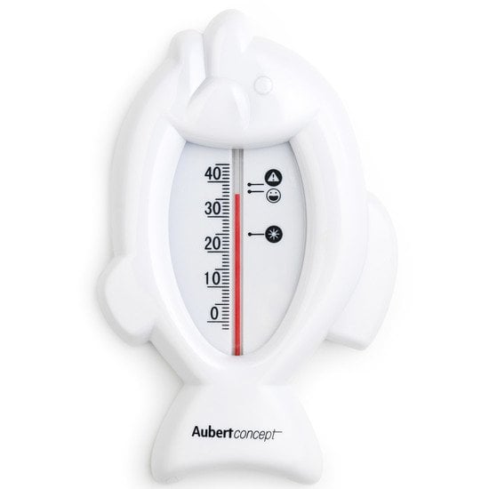 Thermomètre de bain poisson Blanc  de Aubert concept