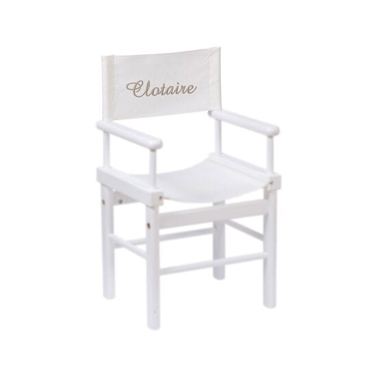 Dossier Fauteuil Metteur en Scène Ecru/Gris  de Moulin Roty