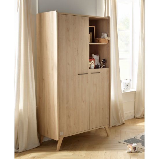 Arty armoire 2 portes Chêne suave  de Sauthon Baby's Sweet Home Arty armoire 2 portes Chêne suave  de Sauthon Baby's Sweet Home