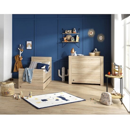 Chambre Antonin Duo : lit bébé évolutif 70 x 140 + commode   de Sauthon Baby's Sweet Home Chambre Antonin Duo : lit bébé évolutif 70 x 140 + commode   de Sauthon Baby's Sweet Home