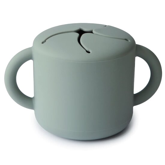 Tasse en silicone Bleu cambridge  de mushie