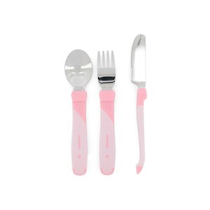 Lot de 3 couverts d’apprentissage acier inoxydable
