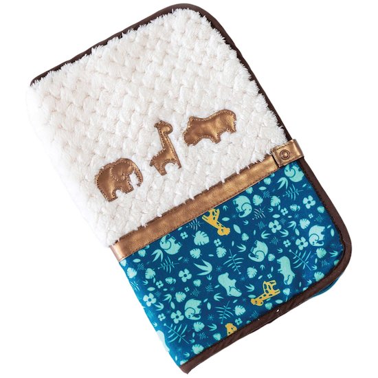 Zanimo protège carnet de santé Bleu  de Domiva