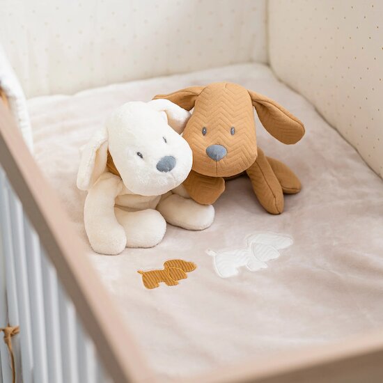 Charlie Plaid Flanelle Vanille 100 x 135 cm de Nattou