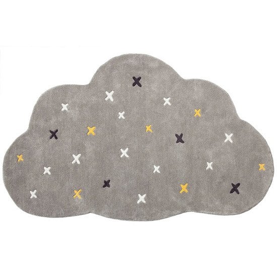 Timeless tapis coton Gris  de Noukies