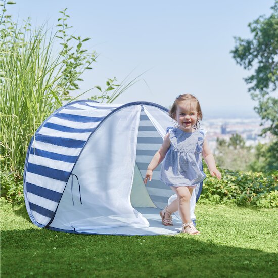 Tente Anti-UV Haute Protection 50+  Marinière bleu  de Babymoov Tente Anti-UV Haute Protection 50+  Marinière bleu  de Babymoov