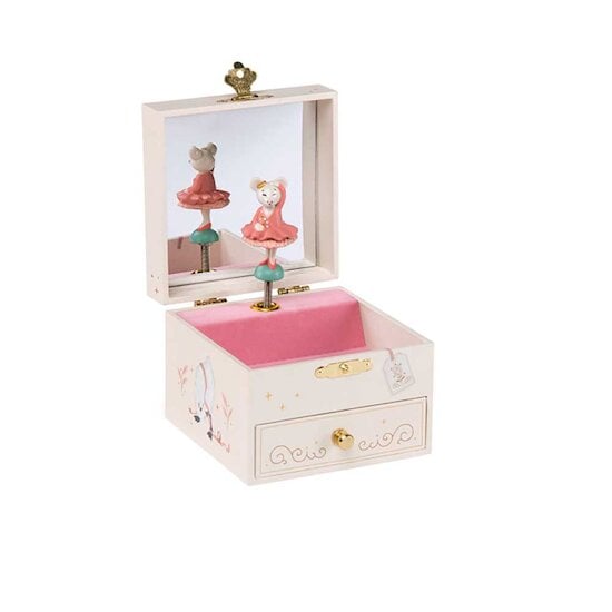 La Petite École de Danse Boîte à musique Rose  de Moulin Roty