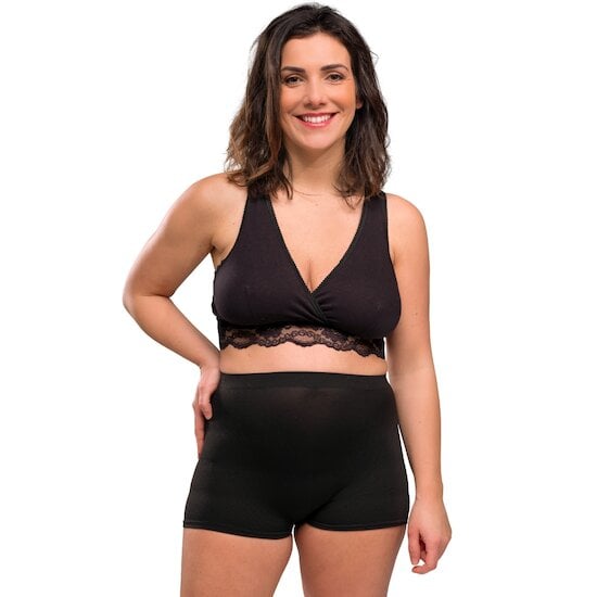 Lot de 2 Culotte de Grossesse hospitalière de lux Noir Taille unique de Carriwell