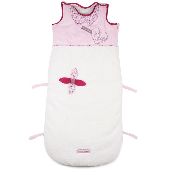 Cerise le lapin sac nid Blanc / Rose Grand modèle de Doudou et Compagnie