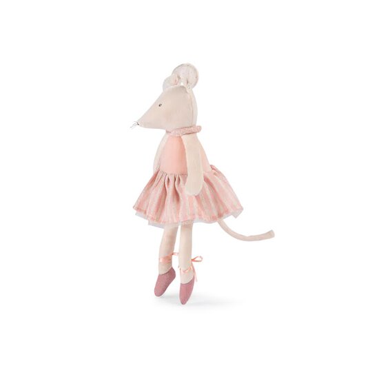 La Petite École de Danse Peluche Souris Rose  de Moulin Roty