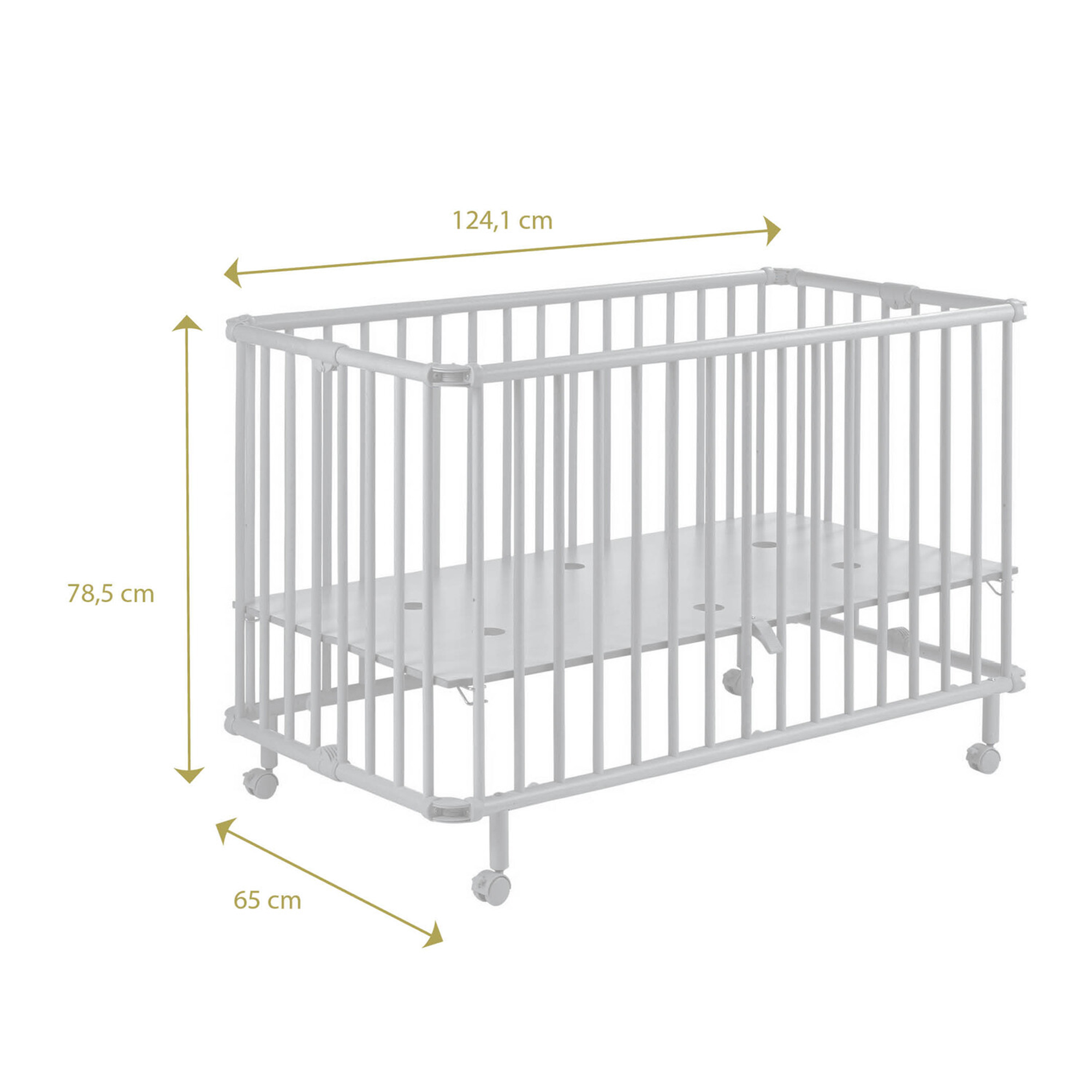 Lit Pliable Mayla 60x1 Blanc De Geuther Lits 60x1 Non Evolutifs Aubert