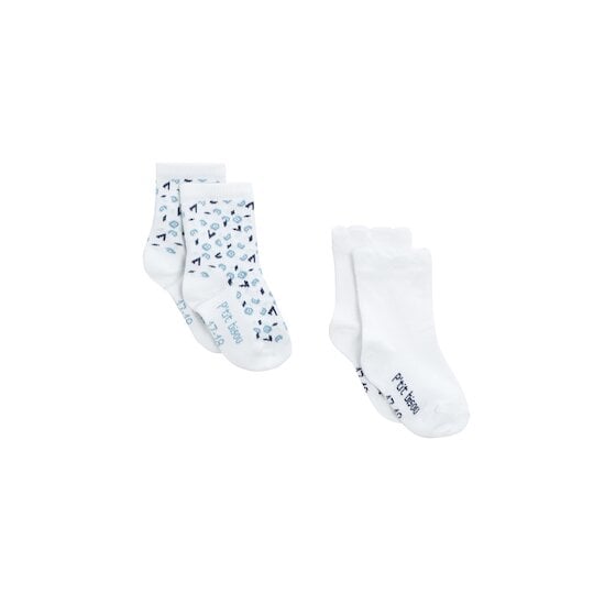 Plage Lot 2 Paires de chaussettes Petites Fleurs  de P'tit bisou